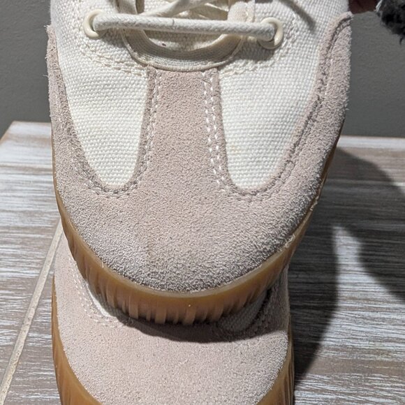 Kizik Brooklyn Hands-Free Slip-On Sneaker Canvas Suede White Women's 7 - Picture 6 of 16